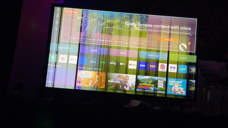 The screen after having the tv for 7 months