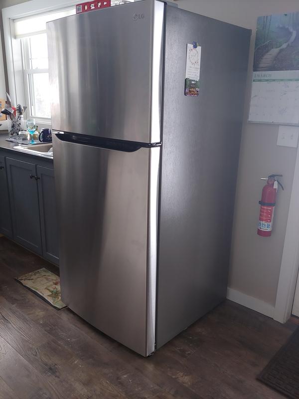 LG 30 in. W 20 cu. ft. Top Freezer Refrigerator w/ Multi-Air Flow and  Reversible Door in Stainless Steel,ENERGY STAR LTCS20020S - The Home Depot