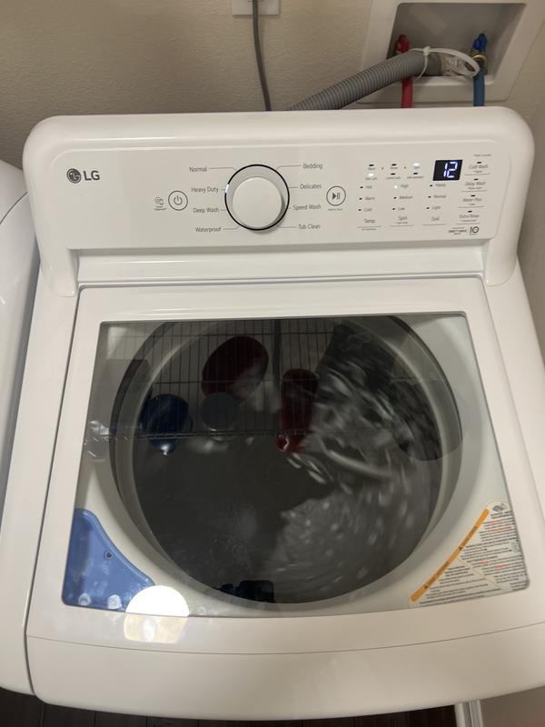 LG 4.5 Cu. Ft. Top Load Washer in White with Impeller, NeveRust
