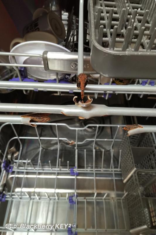 lg dishwasher rack rusting