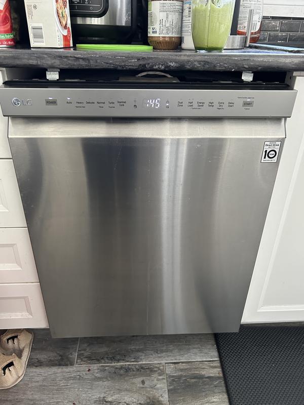 Lg ldf5545st front control dishwasher with quadwash and on sale stainless steel