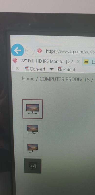 LG 22'' Class Full HD IPS LED Monitor (21.5'' Diagonal