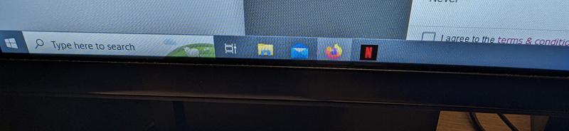 Bottom pixels not visable from normal veiwing angle