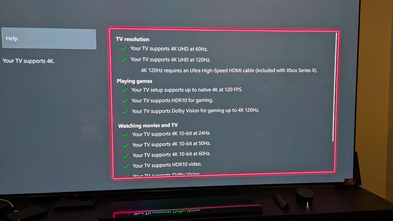 The TV has everything you need. Every on games consoles it ticked!