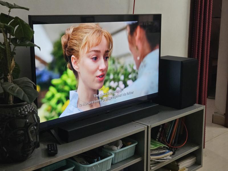 Paired with 43" LG TV LED UR75