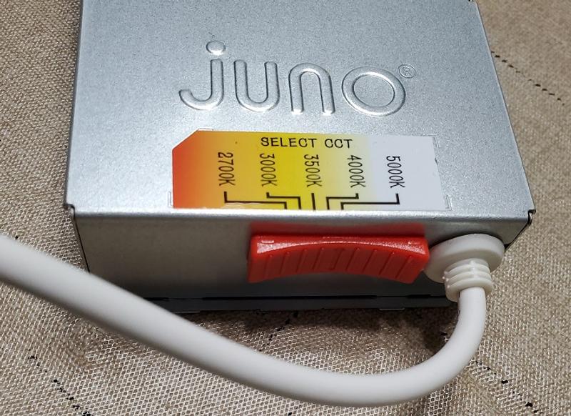 Juno Matte White 4-in 670-Lumen Switchable Round Dimmable LED