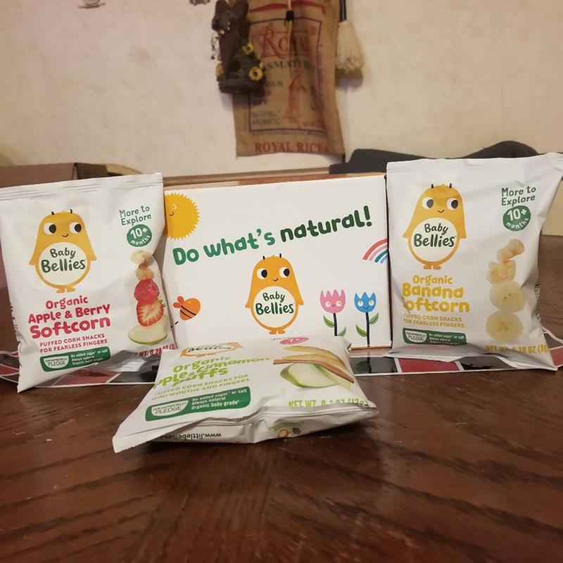 Organic Banana Softcorn Puffs for 10+ Months Baby Snacks