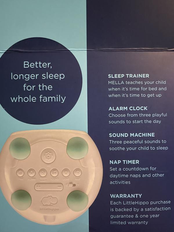 LittleHippo Mella Sleep Trainer, Alarm Clock & Night Light
