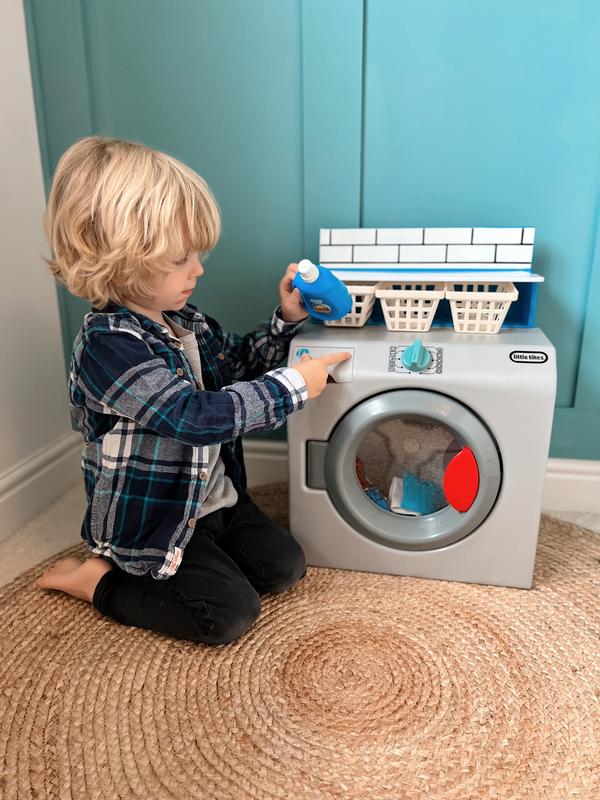 Washer Dryer - Realistic Pretend Play Appliance for Kids, Interactive Toy Washing  Machine Laundry Accessories, Unique Toy, Ages 3+ 