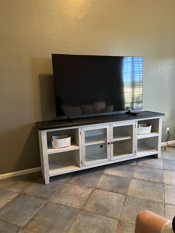 Dixon white 84 inch tv stand discount