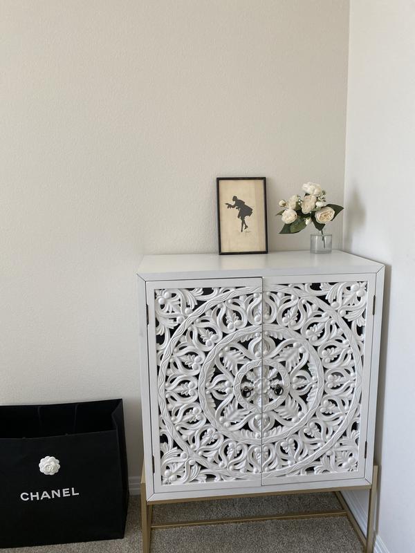 Celeste Carved Accent Cabinet Living Spaces