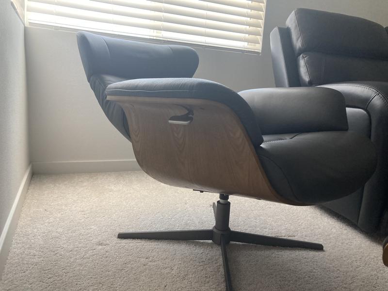 Amala leather reclining swivel chair hotsell