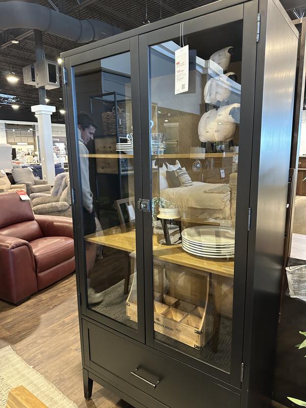 Magnolia home curio deals cabinet