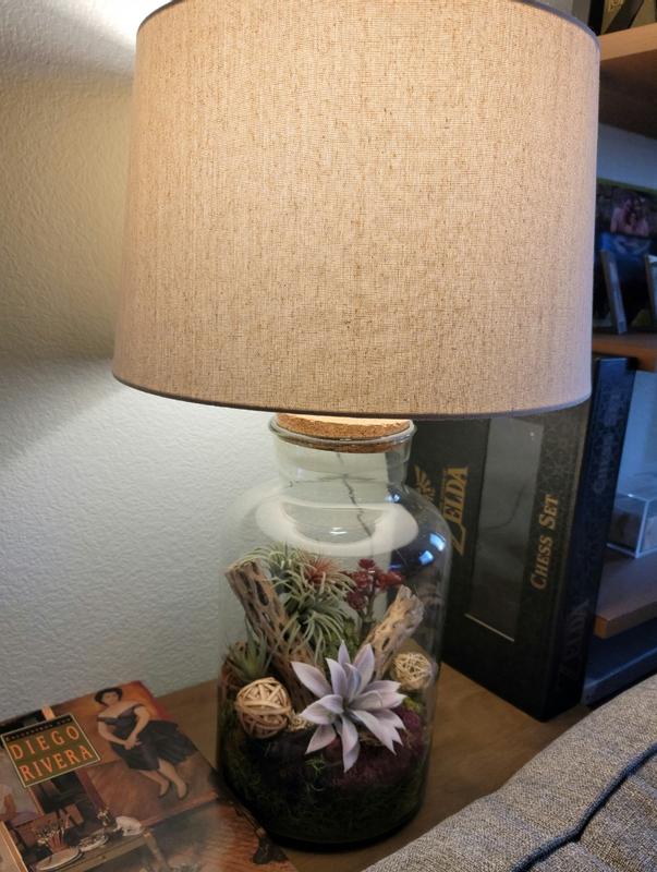 Fillable jar online lamp