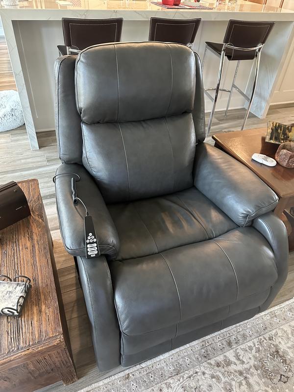 Pulaski leather outlet power glider recliner