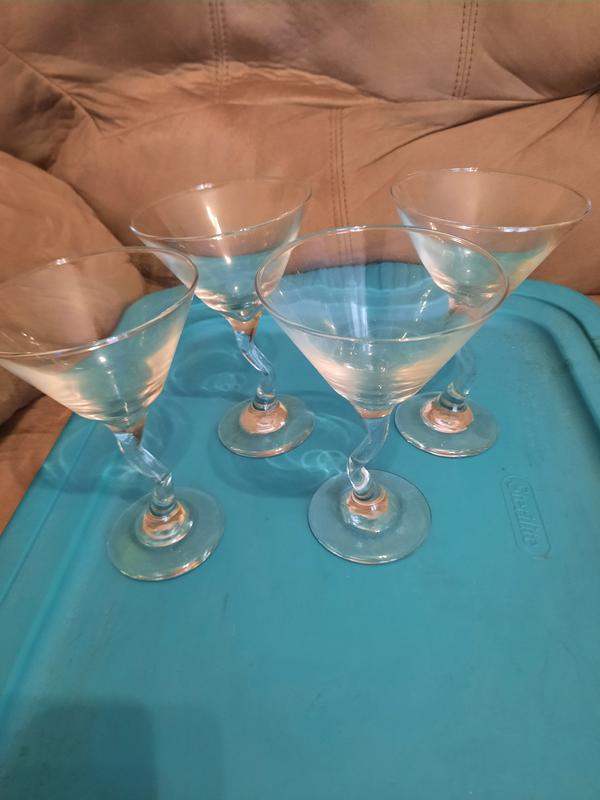 Personalized Z-Stem Martini Glasses