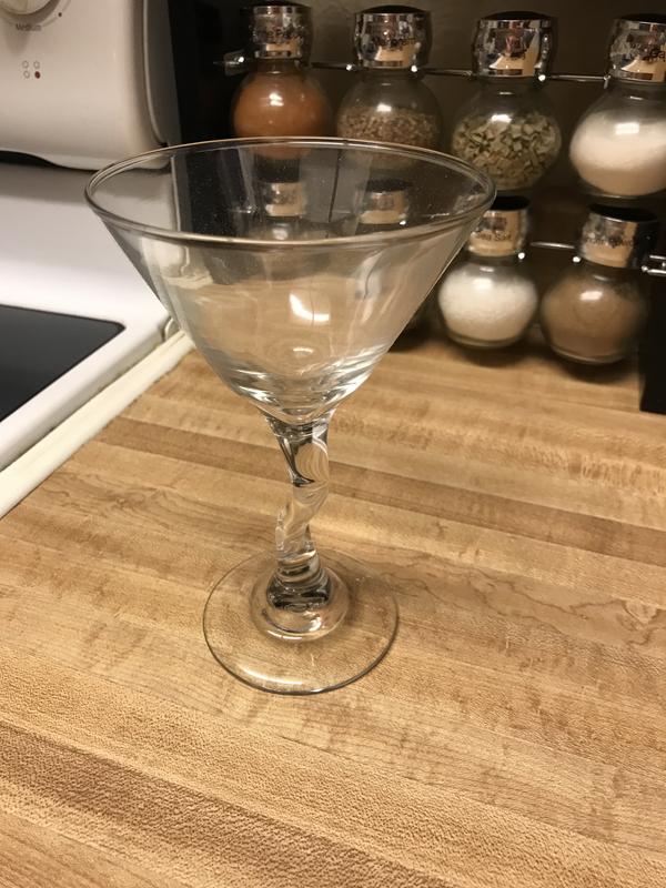 Set of 2 Vintage Libbey Courbe Wavy or Z Stem Martini Glasses Zig Zag Green  Cocktail Glasses Vintage Barware 