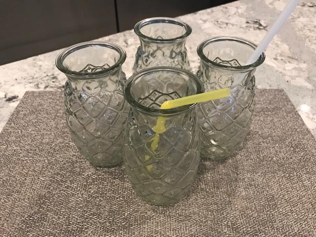 Libbey Tiki Pineapple Glasses, 17-ounce, Set of 4