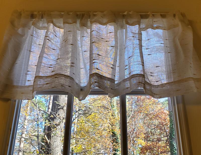 Adds a lovely touch to the door without blocking light