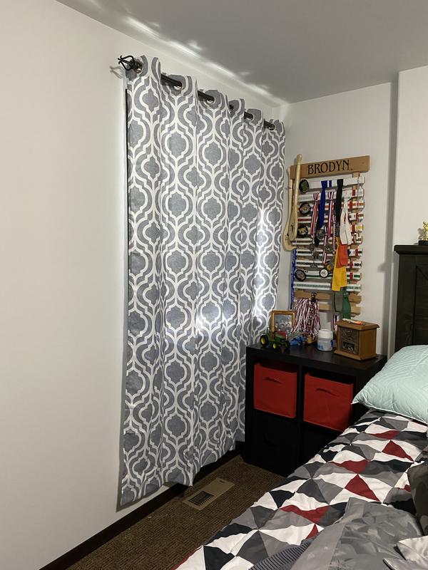 Lights on in the room.