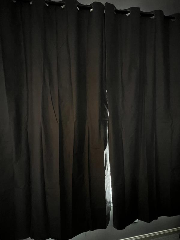 Closed curtains