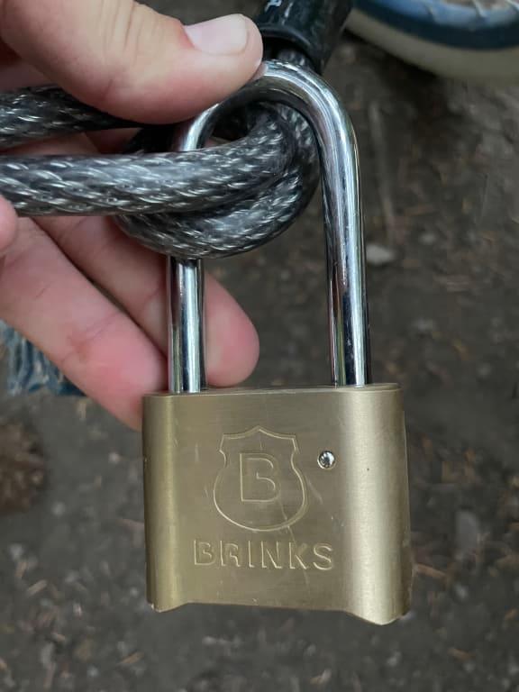 Brinks Combination Padlock, 1-7/8-in Wide x 1-1/2-in Shackle in the Padlocks  department at