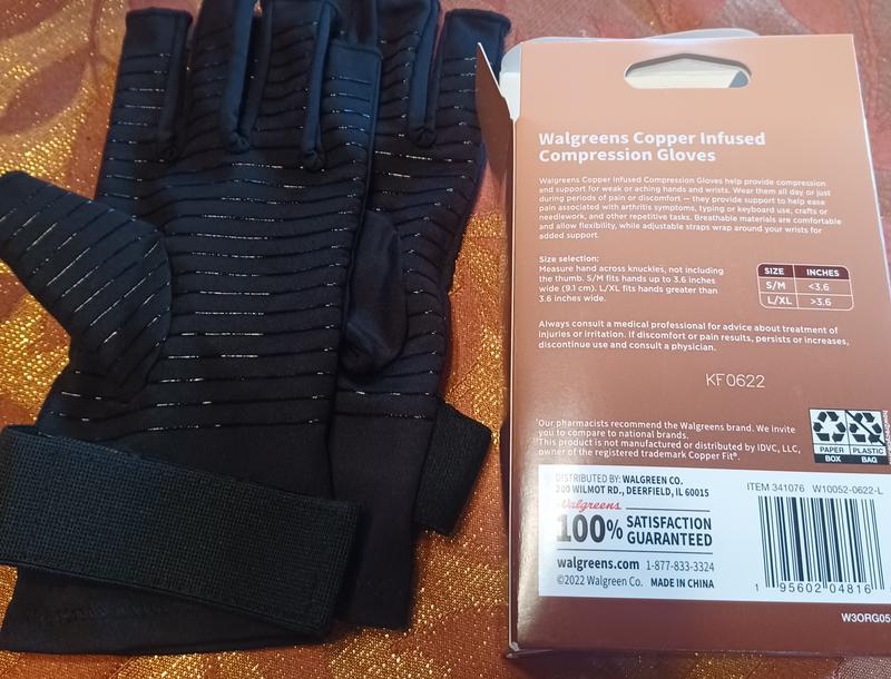 Copper fit best sale gloves walgreens