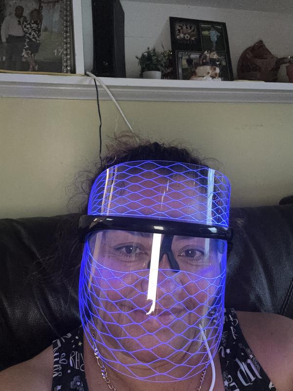 LifePro VizaCure LED Face Mask for Light Therapy - Black LED Mask for ...