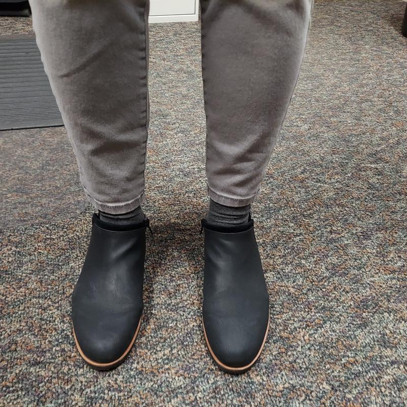 At work! I wear especially to walk at lunch time and not have to change my shoes!