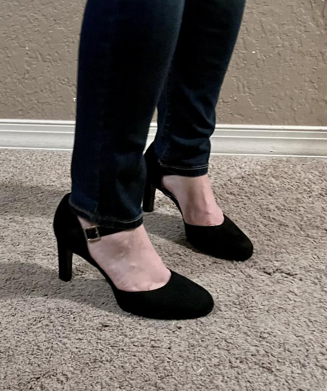 Paired with skinny jeans