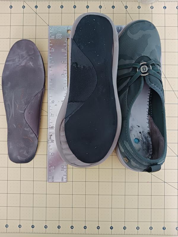 Insole liner not big enough and doesn't stay put.
