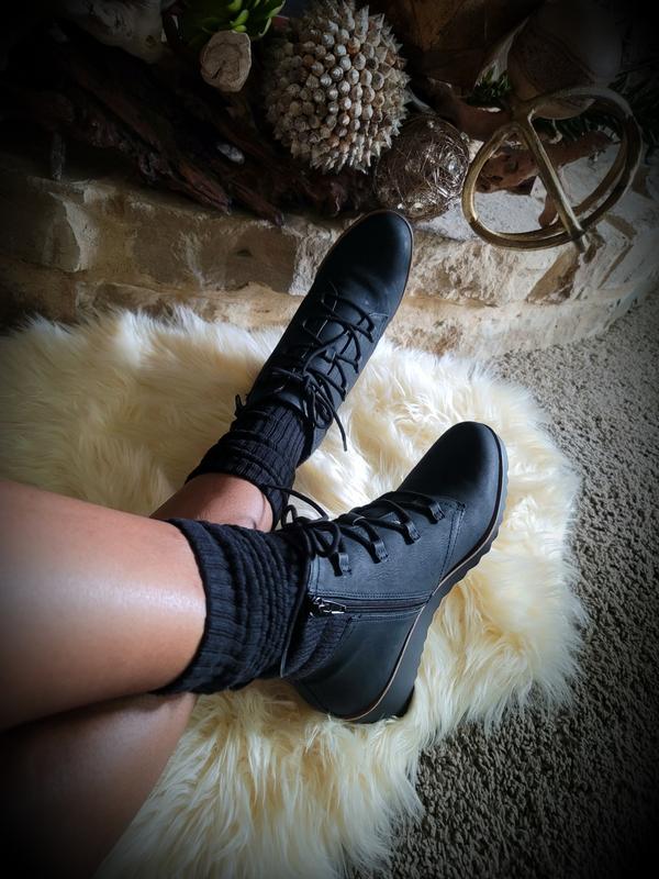 Women's lace up wedge on sale booties