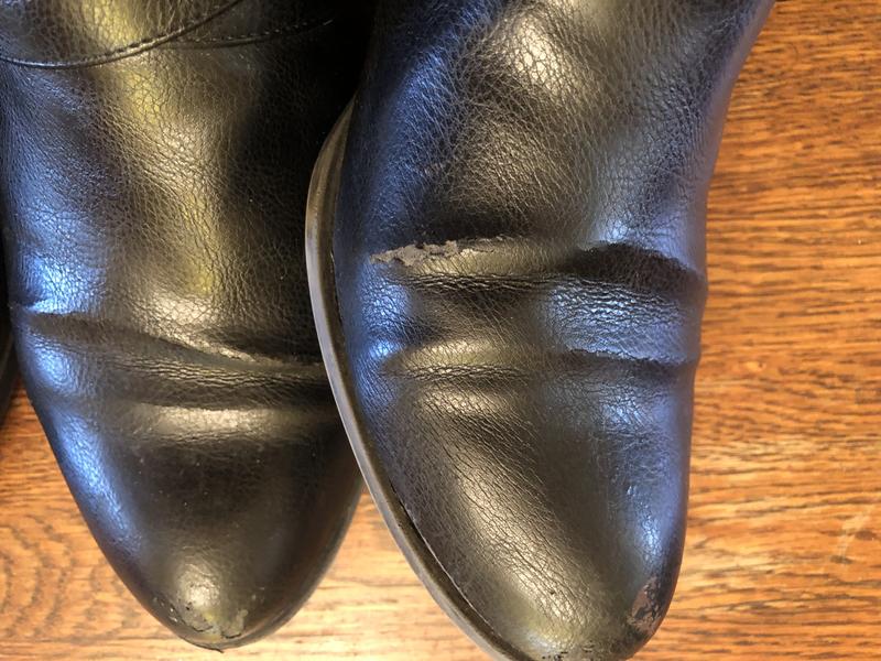 New Pair - wrinkles and scuffing