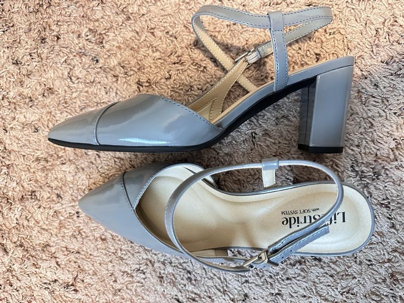 Customer photo for "Comfy and chic heels"