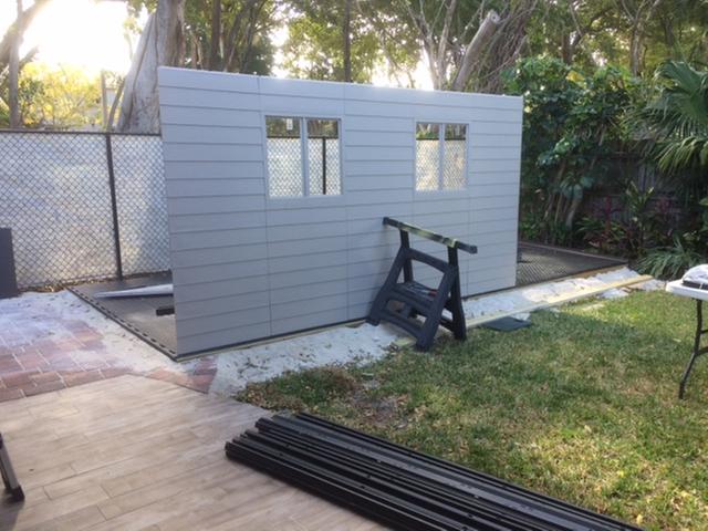 Walls going up. (must make a way to hold them straight)