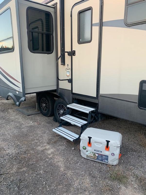 Camping, cooler was perfect.