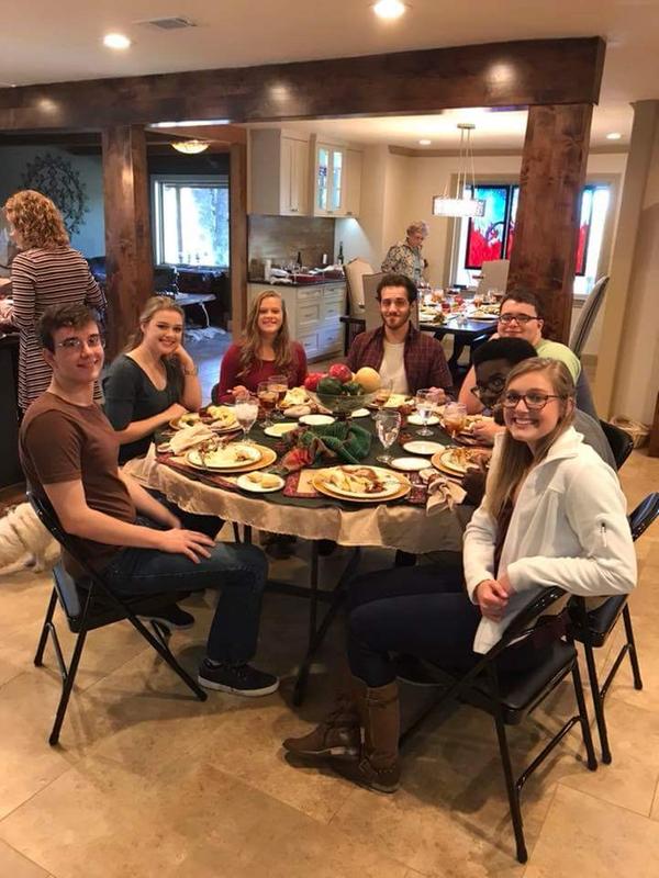 The "kids" table. Pretty nice, huh?