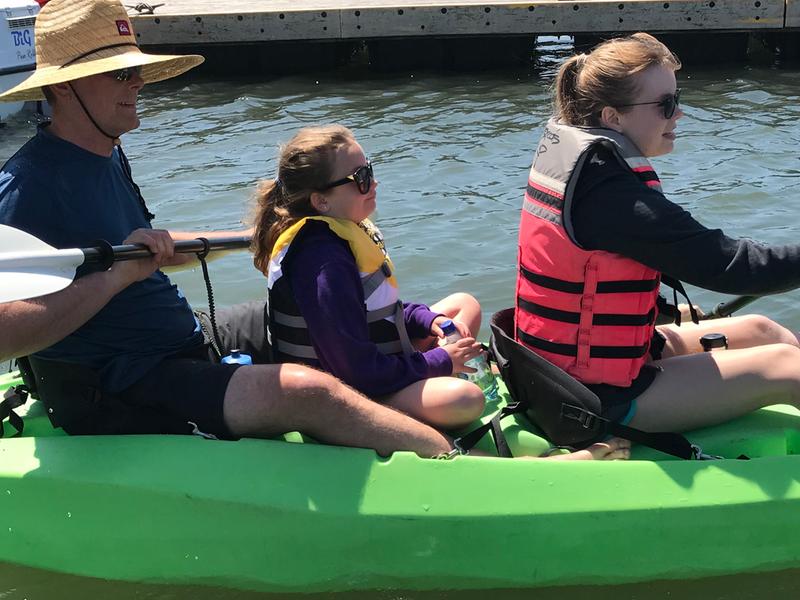 way too tight to paddle in the back with 3 people