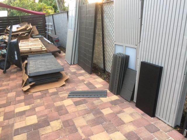 Parts unboxed & spred out