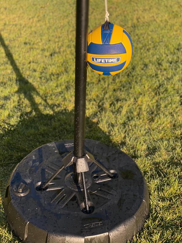 LIFETIME PRODUCTS Heavy-Duty Tetherball Set - Portable Base, Stabilizer,  and Durable Construction for Aggressive Play in the Sports Equipment  department at