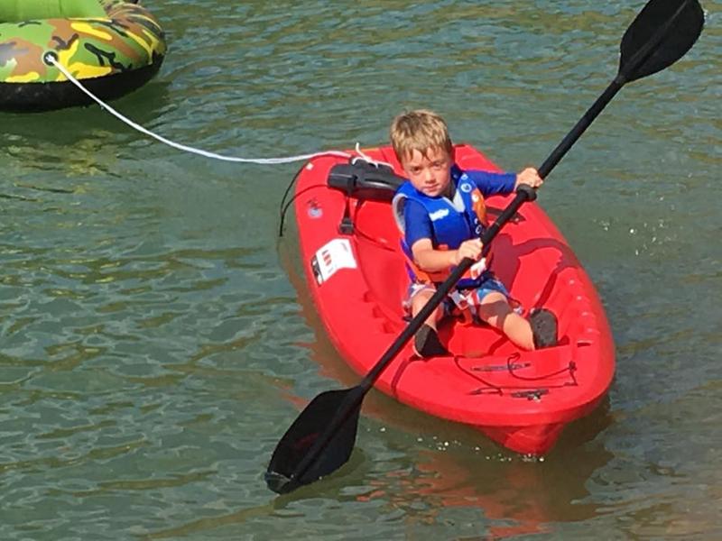 Loving the water! 1st time in a kayak