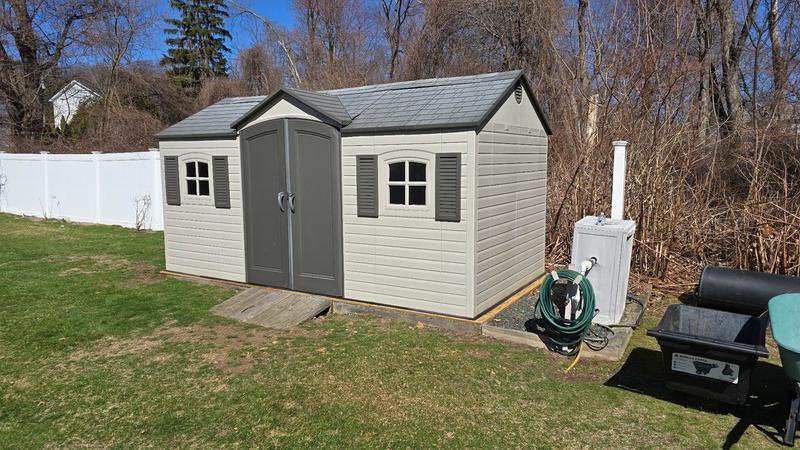 New subfloor and my 11 year old Lifetime shed is like new again