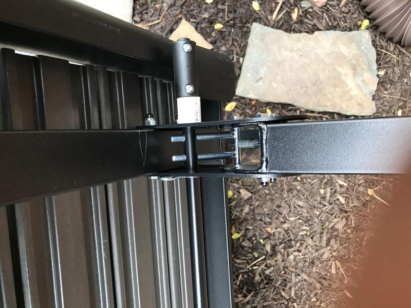 spacer added to keep apparatus in place