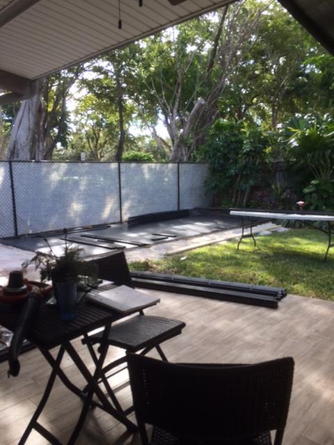 Floor going down on paver style base