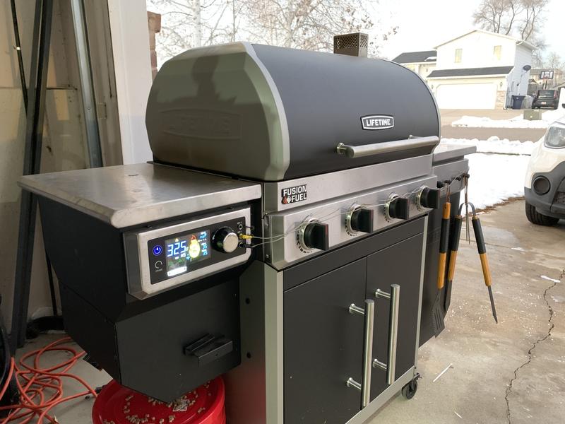  Lifetime Gas Grill and Wood Pellet Smoker Combo, WiFi and  Bluetooth Control Technology : Patio, Lawn & Garden