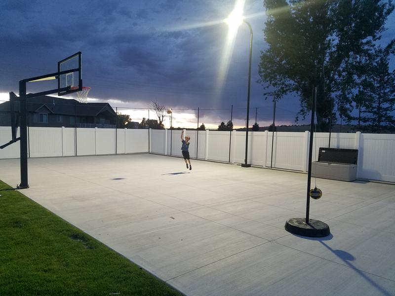 Shooting on the Lifetime 72" Mammoth under the light