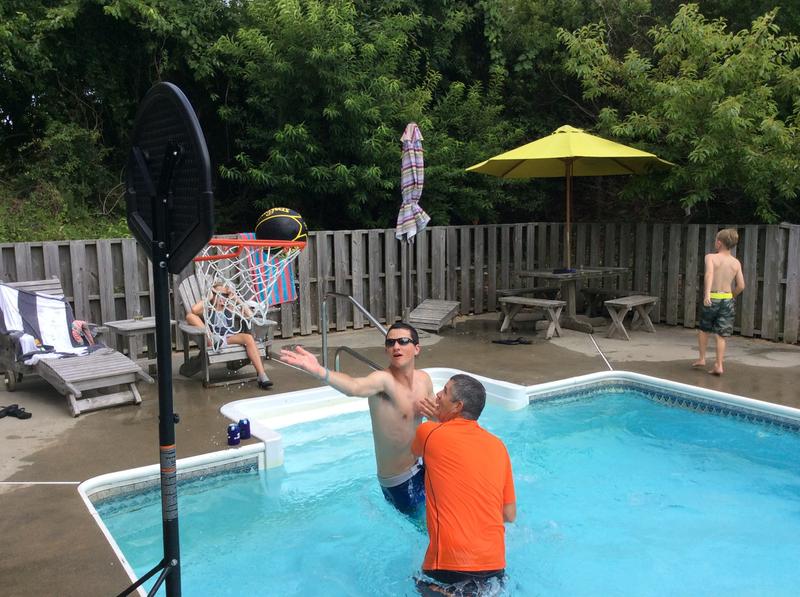 Hoopin' it up at the Outer Banks rental house!