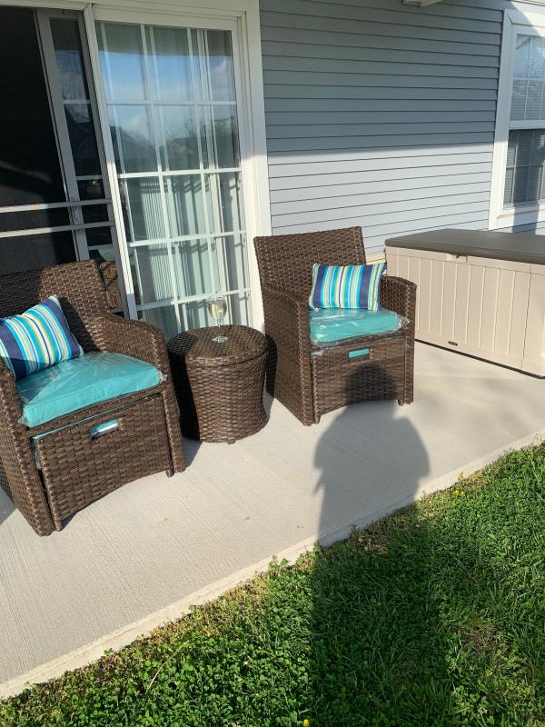 Looks great with furniture.