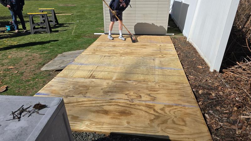 Use pressure treated plywood!