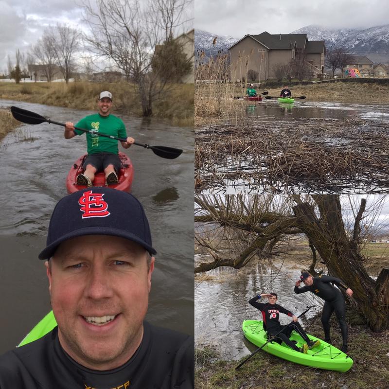 when the wetlands flood, grab a kayak!